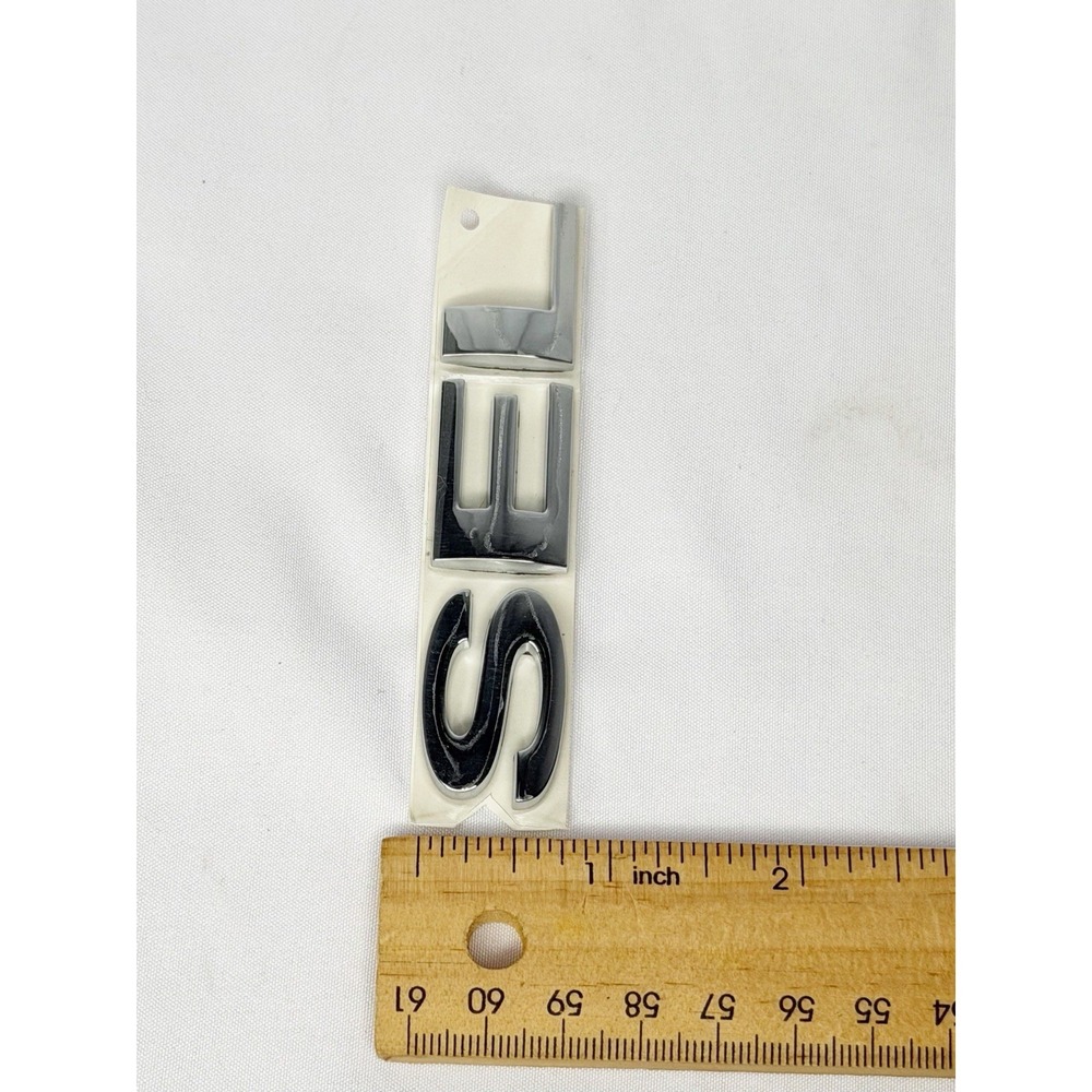 New OEM Ford SEL Liftgate Tailgate Emblem Badge Chrome 7T4Z-7842528-C NOS - Picture 6 of 9